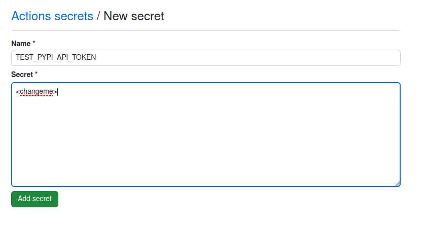 Secrets API Page